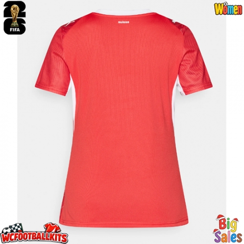 Switzerland Replica Home Stadium Shirt for Women World Cup 2026 Short Sleeve